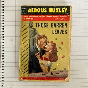 Those Barren Leaves By Aldous Huxley Book